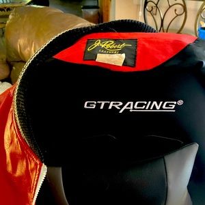 Nice Leather Jacket with racing stripes down each arm